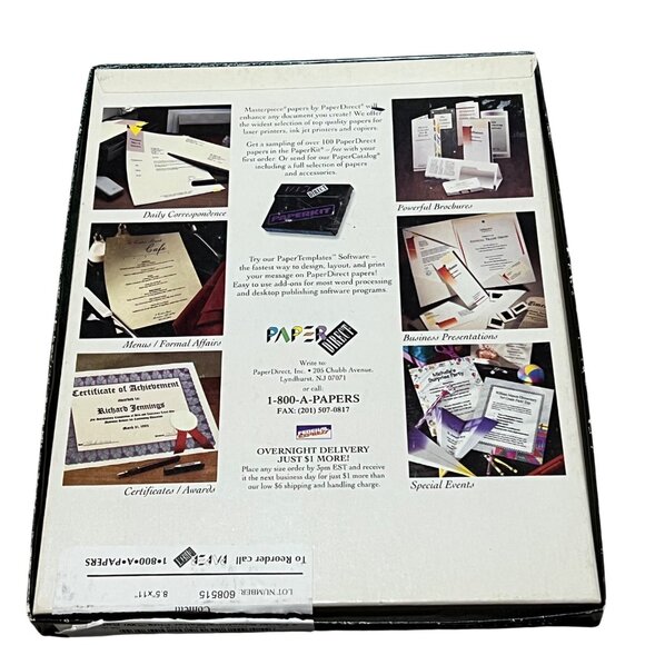 Masterpiece 3 Panel Brochure/Mailer Plus Paper With Rotary Card 75 Ct 38 Lb By P - Picture 4 of 6